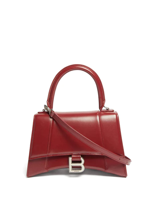 Borsa Clessidra in pelle con manico superiore