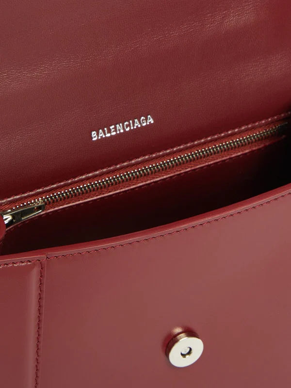 Borsa Clessidra in pelle con manico superiore