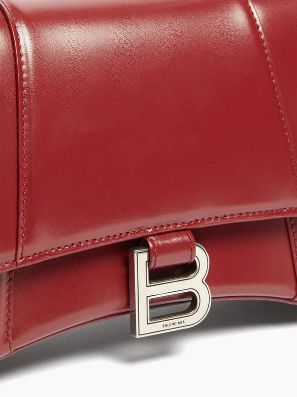 Borsa Clessidra in pelle con manico superiore